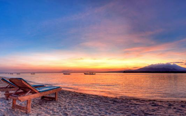Gili trawangan, sunrise at gili meno, gili air
